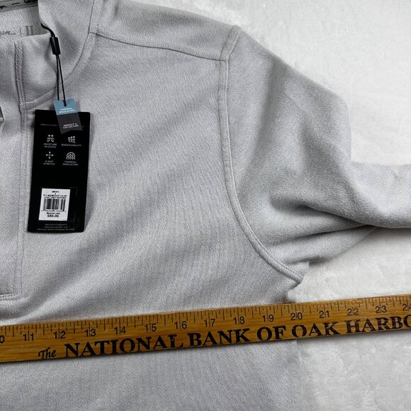 Walter Hagen Mens Clubhouse Midweight 1/4 Zip Golf Pullover Sweater L/Gray Sz S - Picture 7 of 11